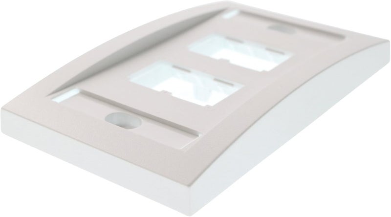 Panduit CFPE4WHY 1-Gang 4-Port Faceplate in White - Image 1